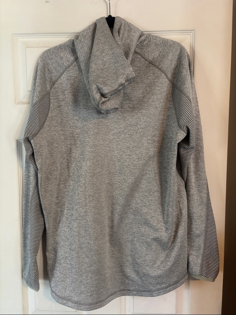 Oakley Gray Hooded Pullover with Striped Accents - Picture 3 of 3